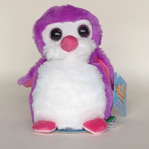 🔥3 For $20 🔥New w/Tag Penguin Reversible Plush Purple/Blue Switch-A-Rooz 8" - Picture 5 of 15